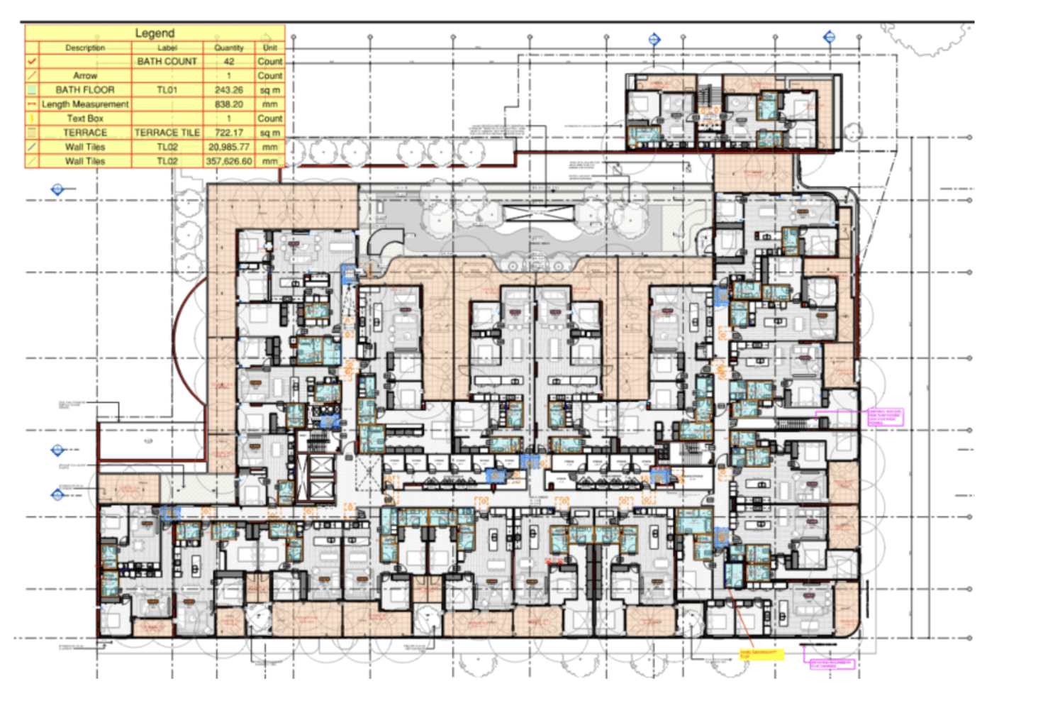 Interior Tile Quantity Take-off