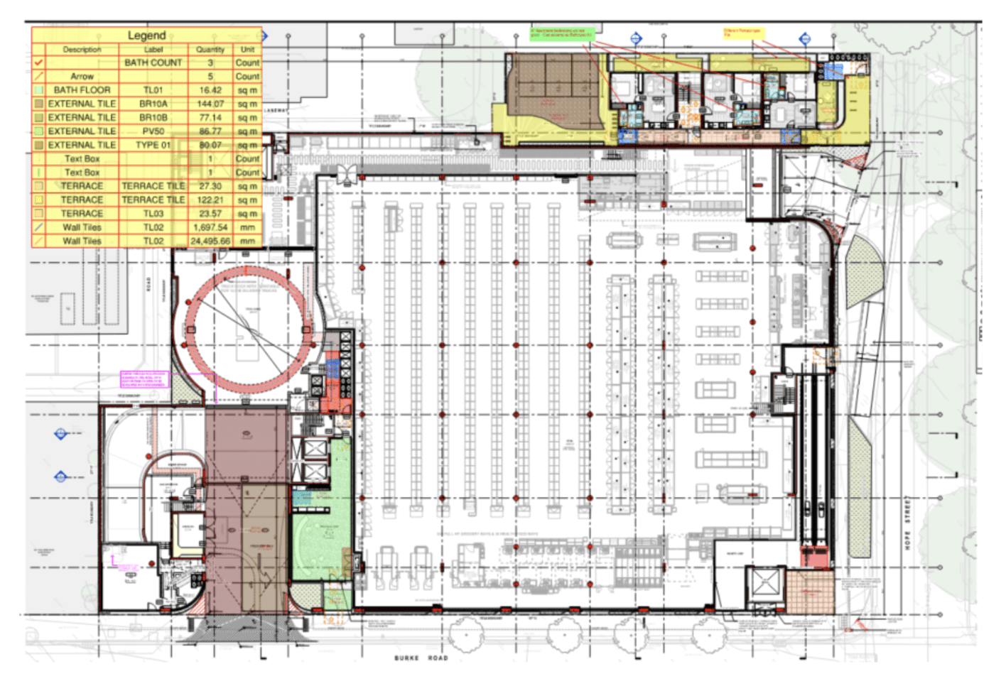 Interior Tile Quantity Take-off